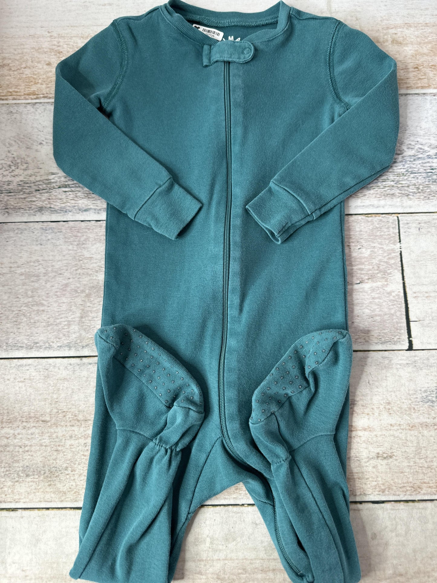 Primary Unisex Turquoise Pajamas Size: 12-18 months Turquoise