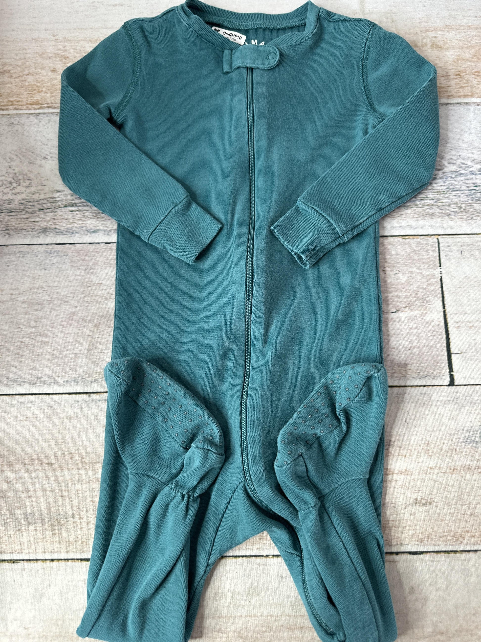 Primary Unisex Turquoise Pajamas Size: 12-18 months Turquoise