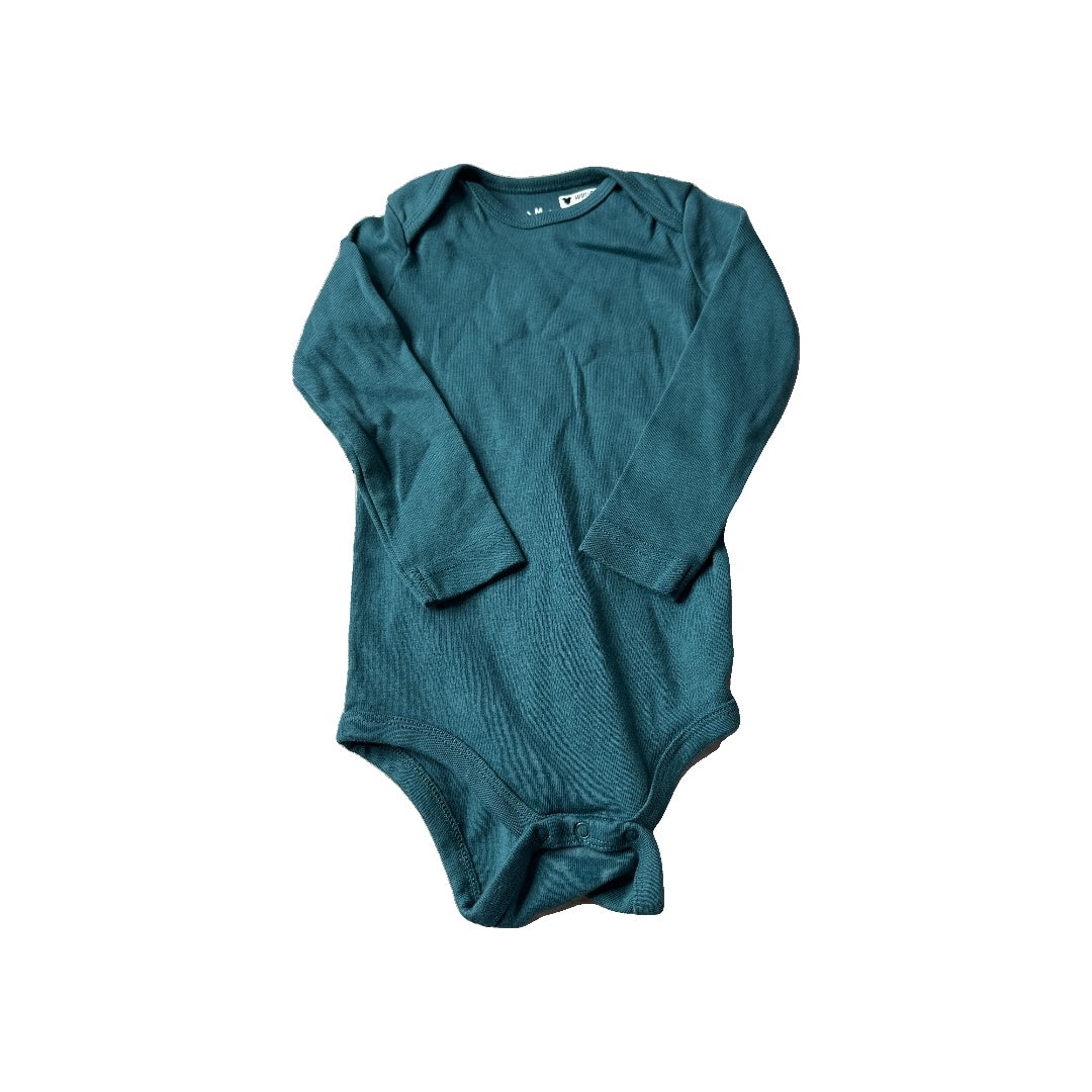 Primary Unisex Turquoise Onesie Size: 18 months Turquoise
