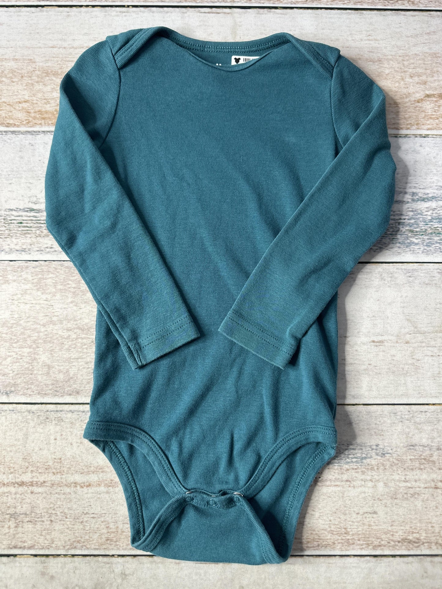 Primary Unisex Turquoise Onesie Size: 18-24 months Turquoise