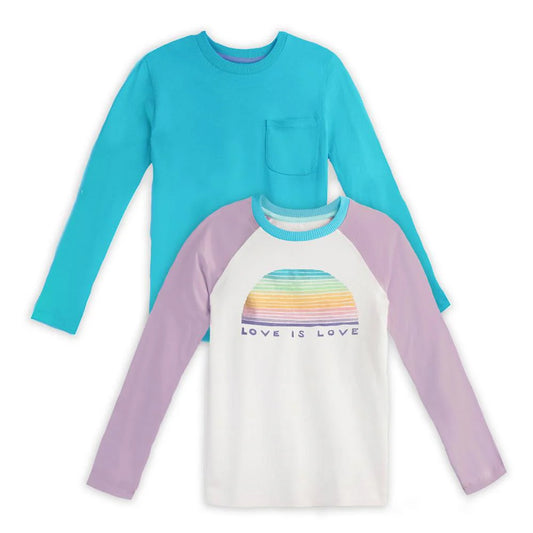 Mightly Girls Unity Floral Long Sleeve T-Shirt Size: 6-14 Years Unity Floral
