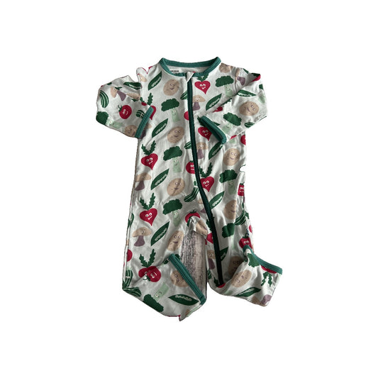 KicKee Pants Unisex Veggies Long Sleeve Outfit Size: 6-9 months Veggies