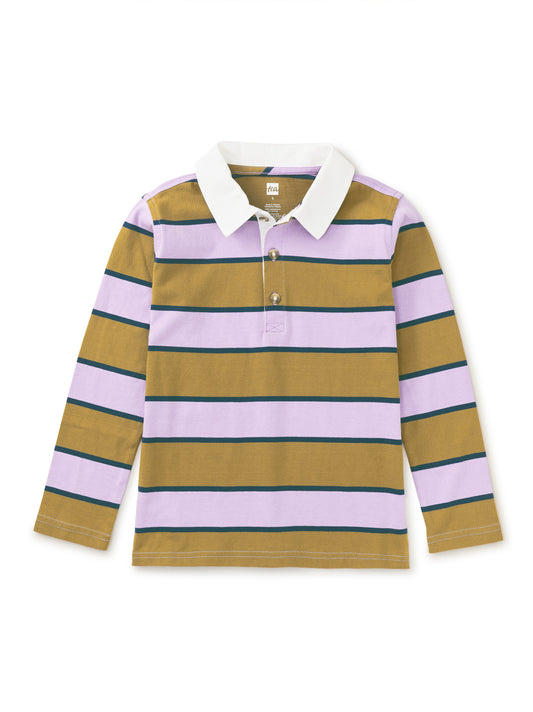 Tea Collection Boys Violet Mist Rugby Shirt Size: 2T Violet Mist