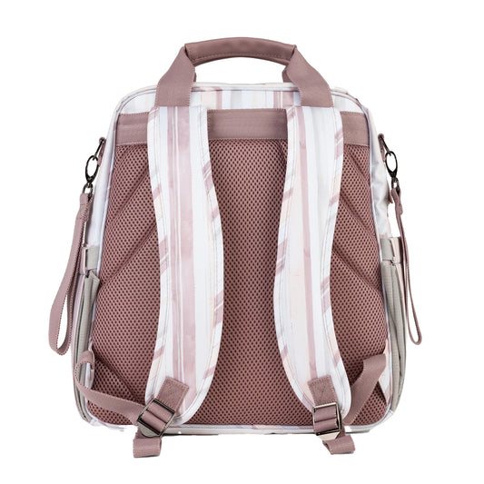 JuJube Girls Watercolor Stripe Diaper Bag Size: Nature Babe Backpack Watercolor Stripe
