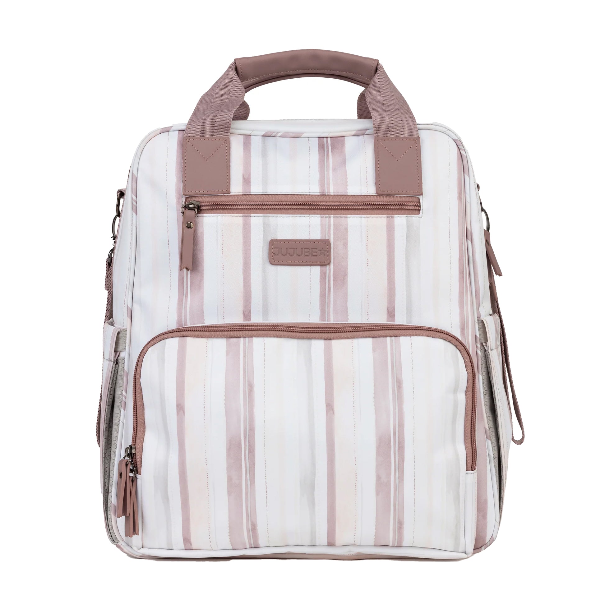 JuJube Girls Watercolor Stripe Diaper Bag Size: Nature Babe Backpack Watercolor Stripe