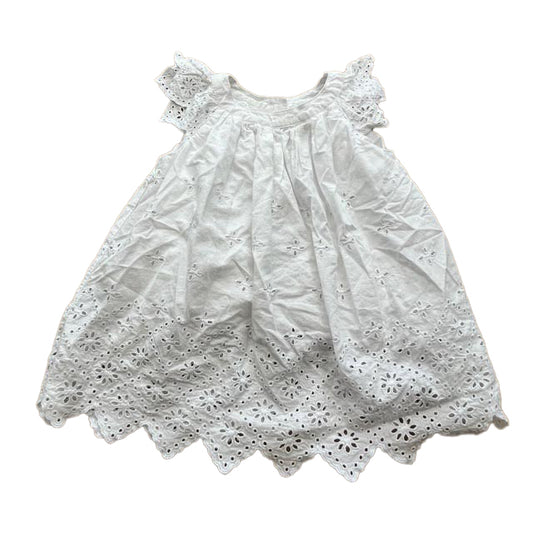 Gap Girls Whiite Dress Size: 12-18 Months Whiite