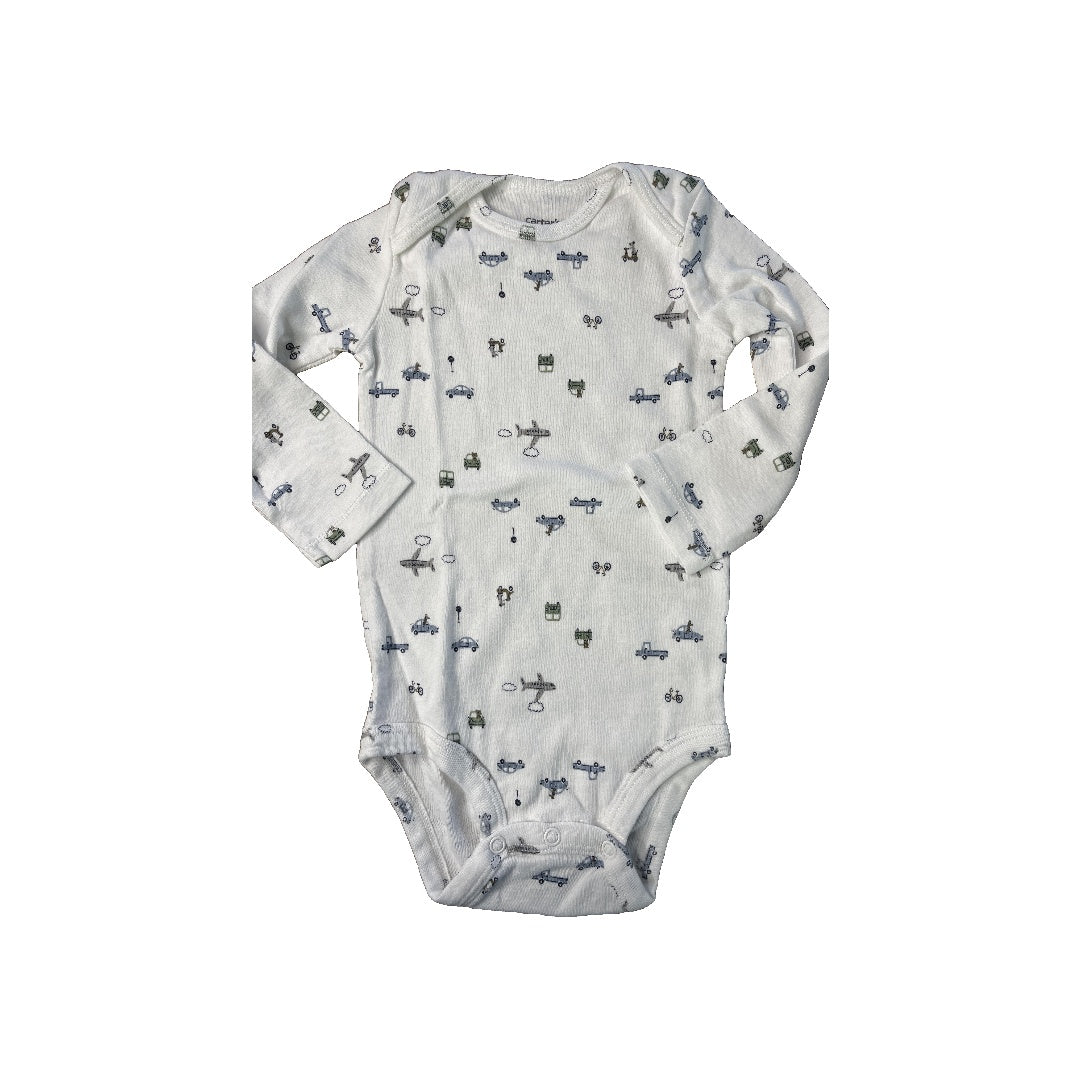 Carters Boys White | airplanes Onesie Size: 12-18 months White | airplanes