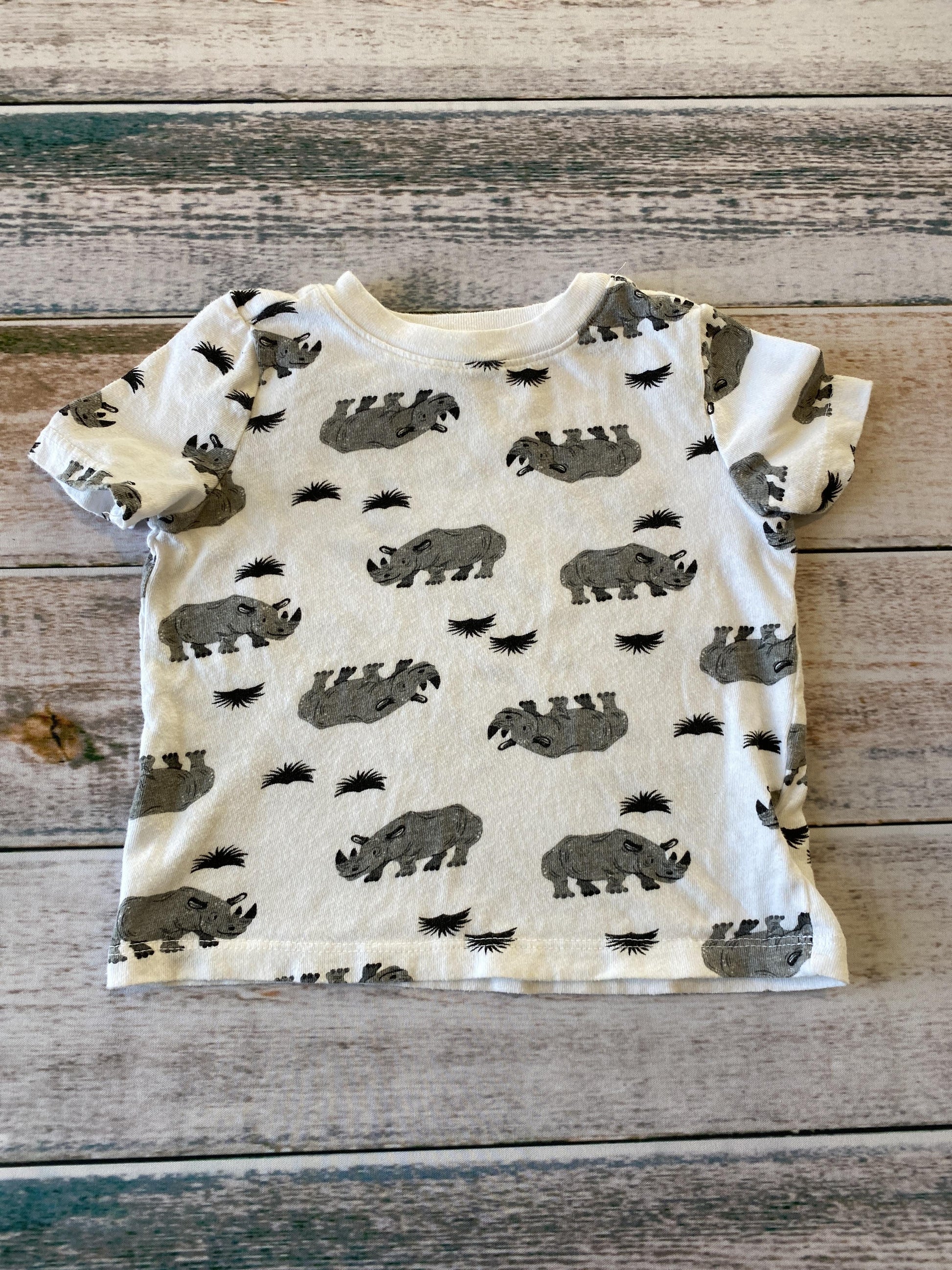 Old Navy Boys White | animals T-Shirt Size: 18-24 months White | animals