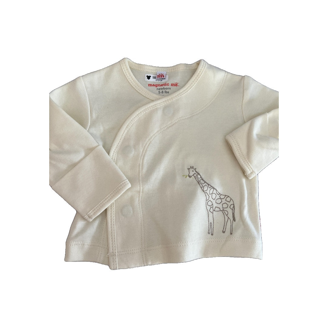 Magnetic Me Girls White | animals Shirt Size: Newborn White | animals
