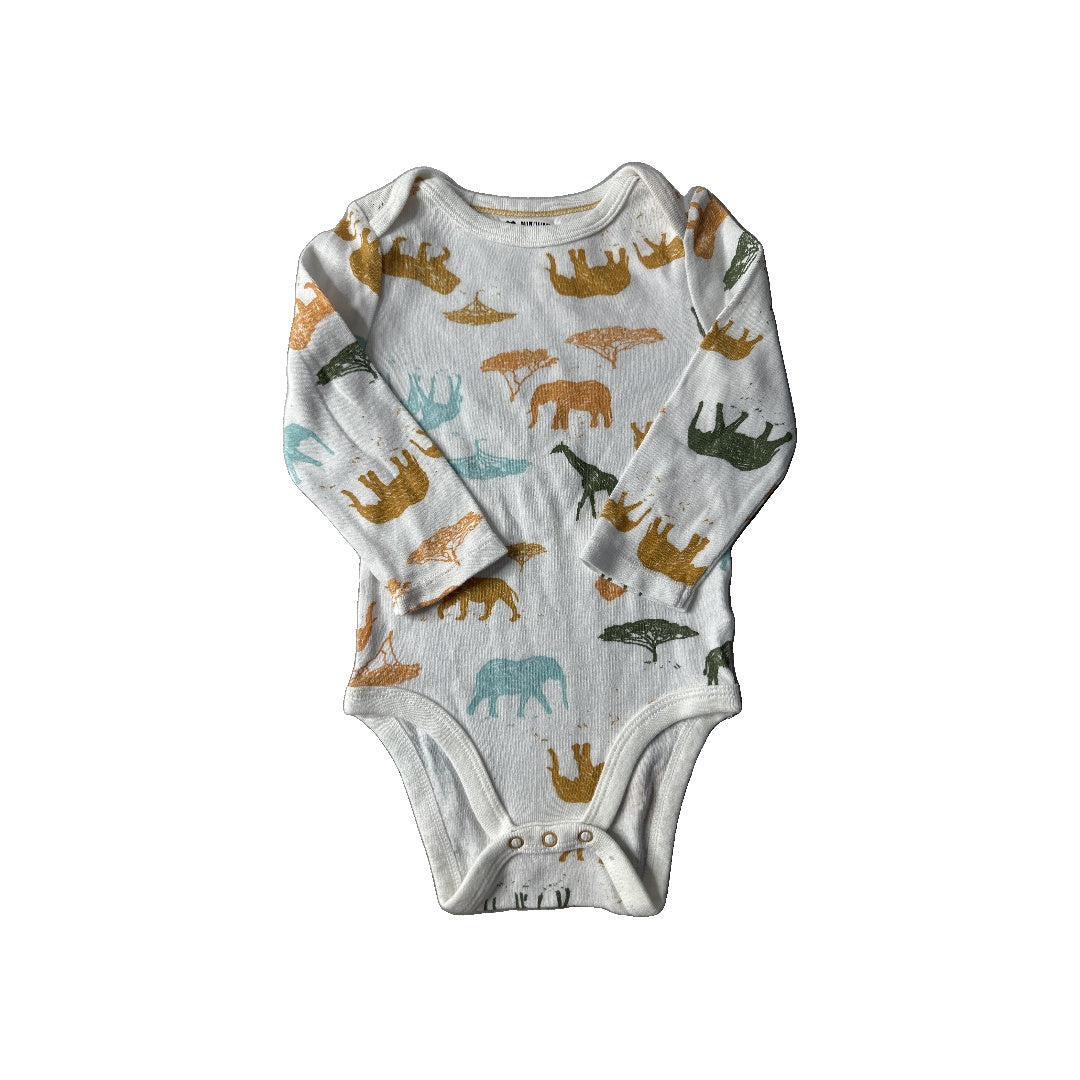 Cloud Island Unisex White | animals Onesie Size: 12 months White | animals