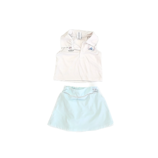 Disney Girls White | Aqua Apparel Sets Size: 18 Months White | Aqua