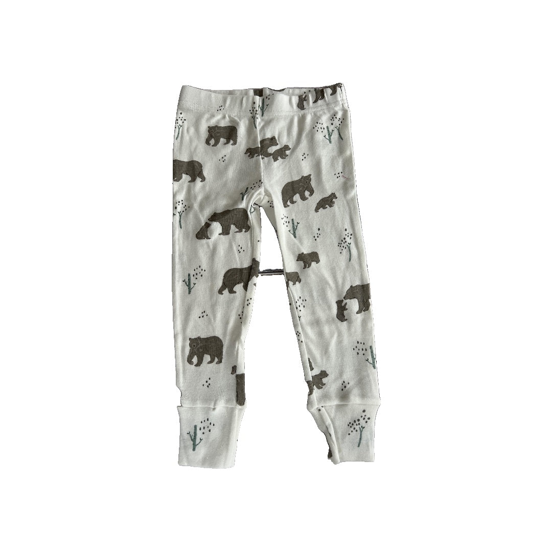 Oliver & Rain Unisex White | bears Pajamas Size: 3T White | bears