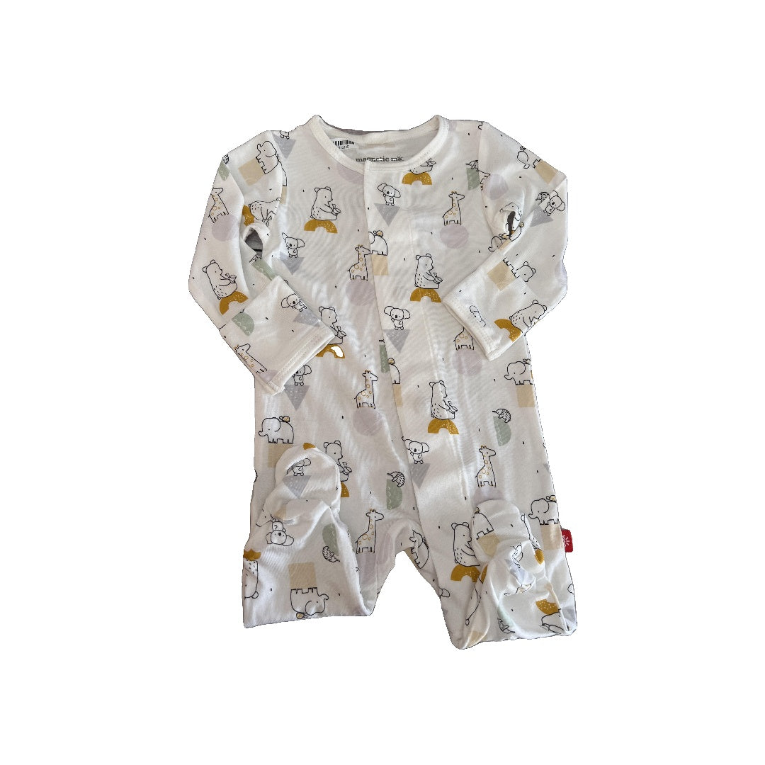 Magnetic Me Girls White | bears Pajamas Size: Newborn White | bears