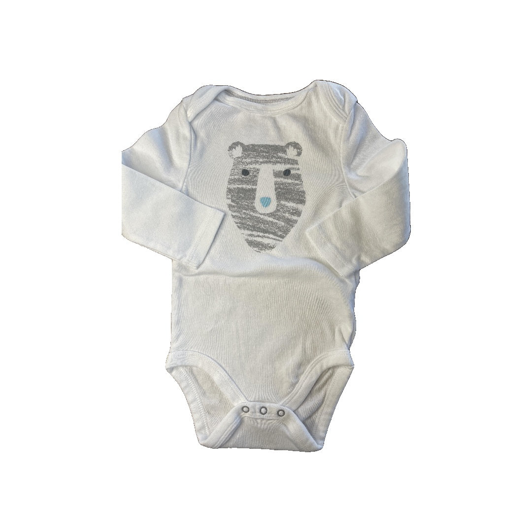 Cloud Island Unisex White | bears Onesie Size: 9 months White | bears