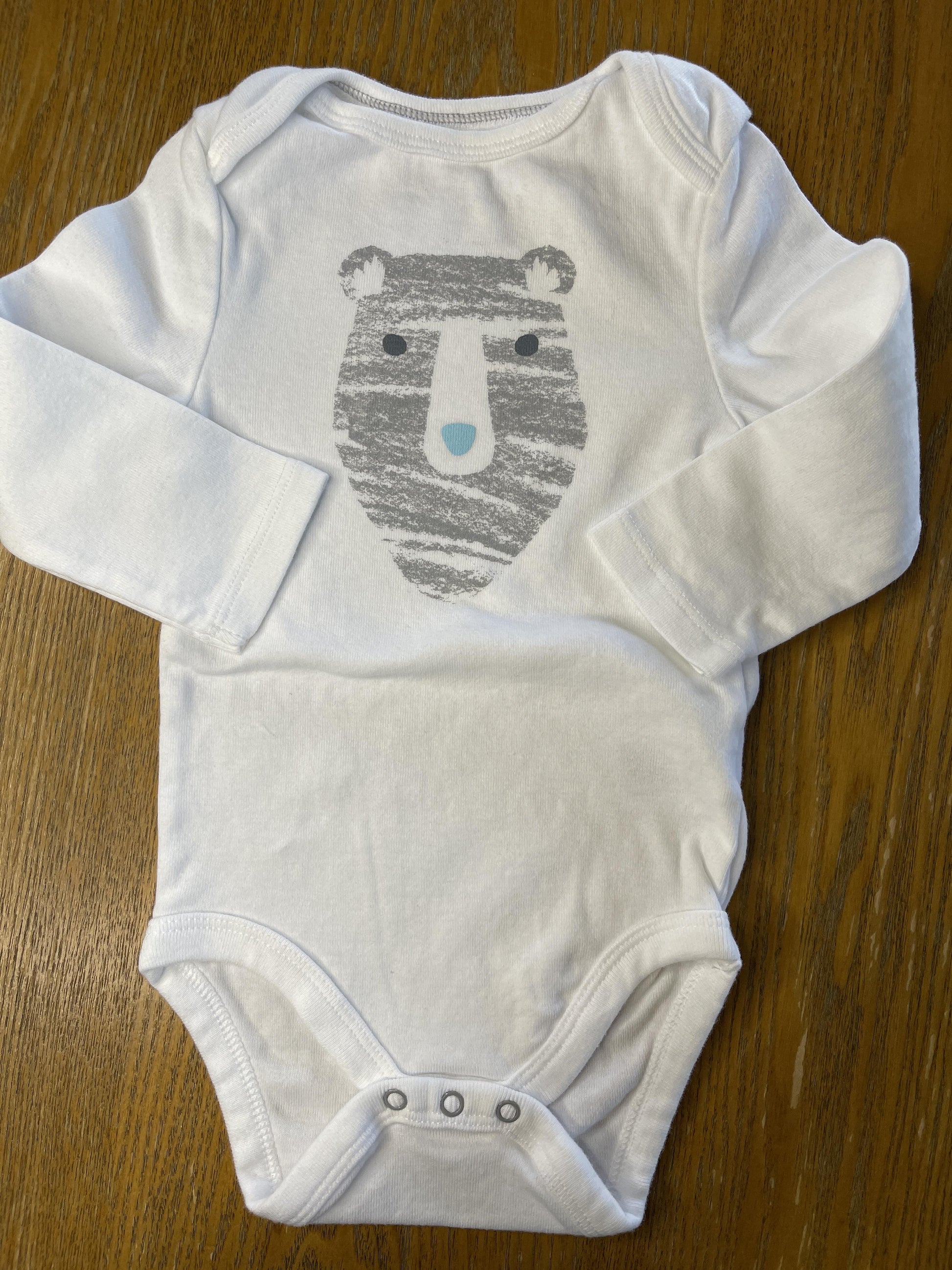 Cloud Island Unisex White | bears Onesie Size: 9 months White | bears