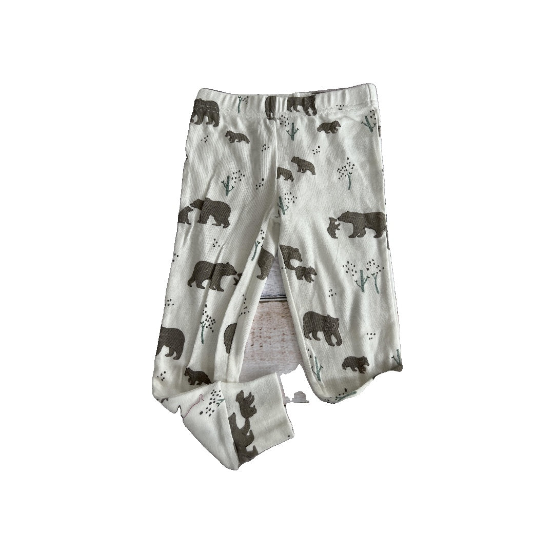 Oliver & Rain Unisex White | bears Pants Size: 4T White | bears