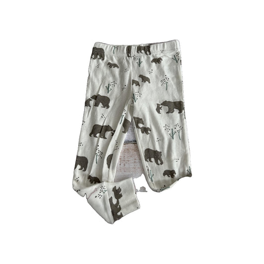 Oliver & Rain Unisex White | bears Pants Size: 4T White | bears