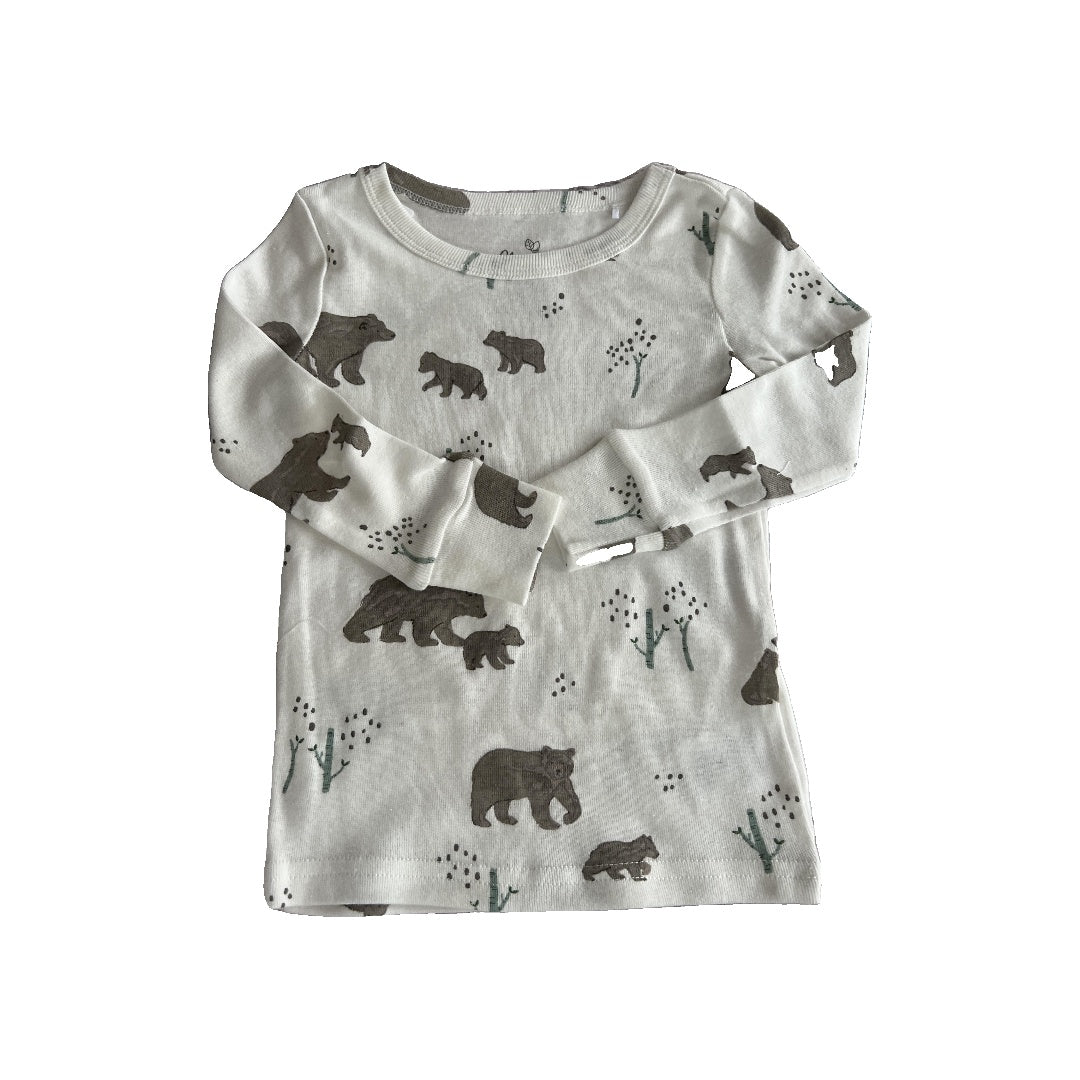 Oliver & Rain Unisex White | bears Pajamas Size: 2T White | bears