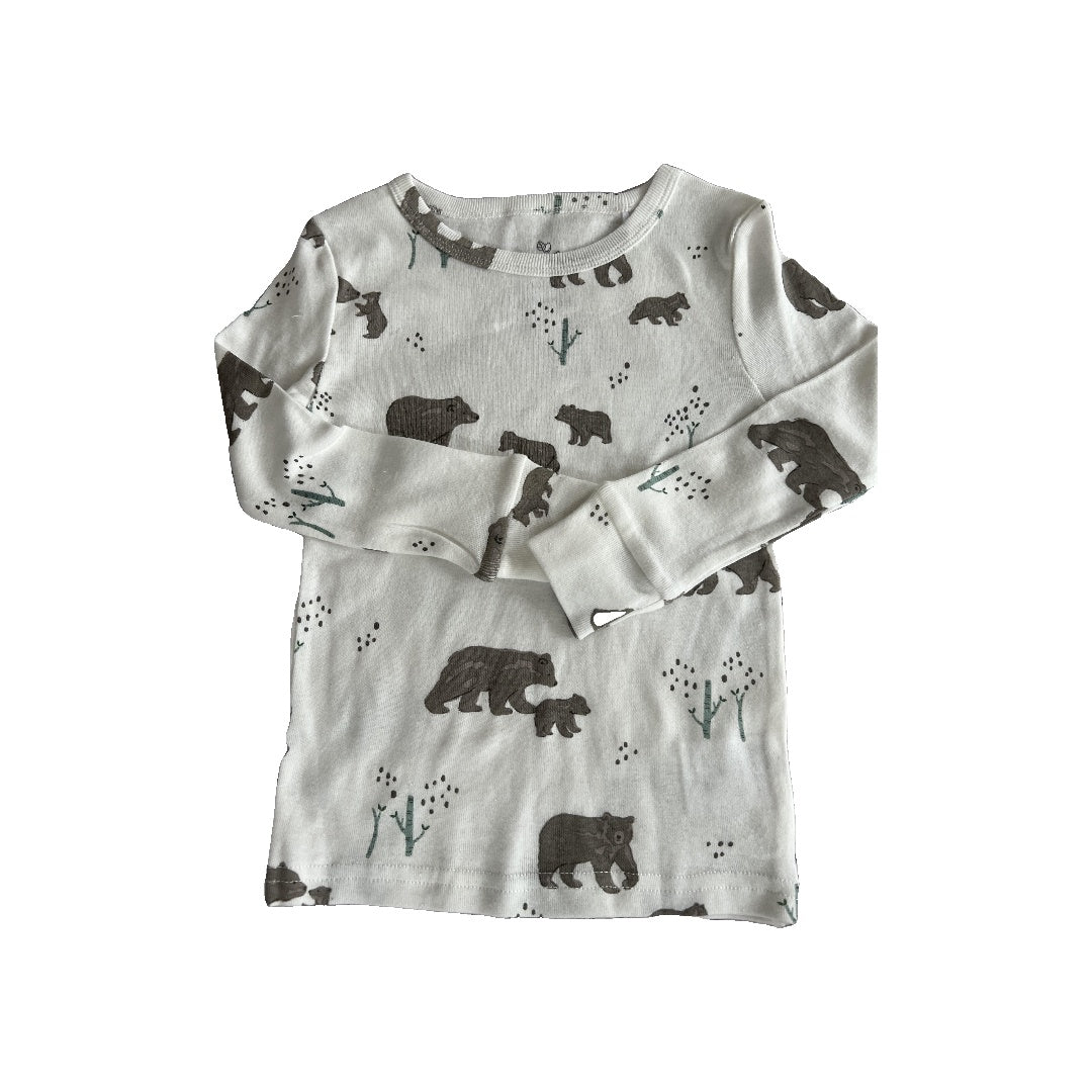 Oliver & Rain Unisex White | bears Pajamas Size: 3T White | bears