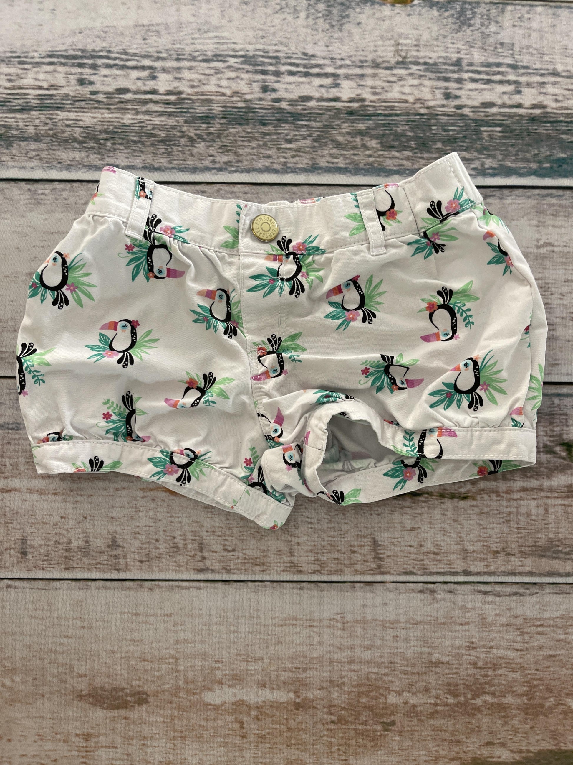 Gymboree Girls White | Birds Shorts Size: 3T White | Birds