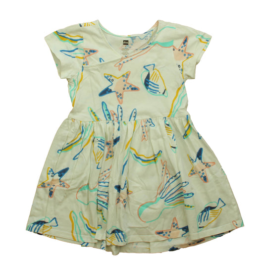 Tea Collection Girls White Birds Dress Size: 6 Years White Birds