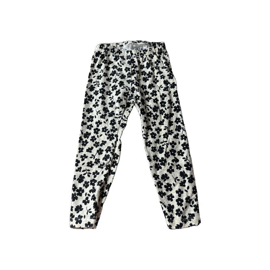 Old Navy Girls White | Black | Flowers Pants Size: 2T White | Black | Flowers