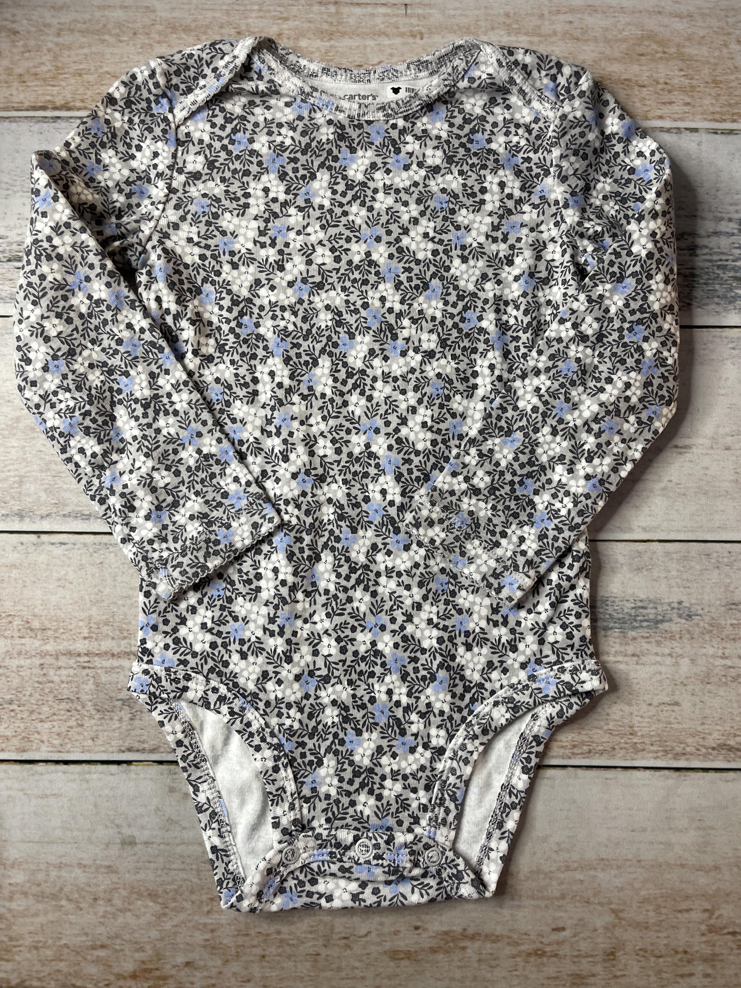 Carters Girls White | Black | Grey | Light Blue Onesie Size: 24 months White | Black | Grey | Light Blue