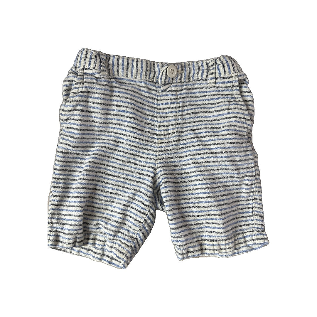 Children's Place Unisex White | Black | Light Blue Shorts Size: 4T White | Black | Light Blue