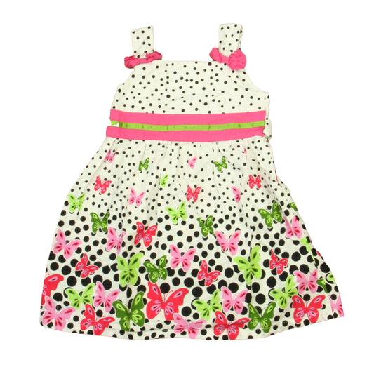 Sunboree Girls White | Black | Pink Dress Size: 2-3T White | Black | Pink