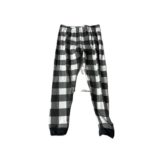 Leveret Unisex White | Black | plaid Pajamas Size: 3T White | Black | plaid