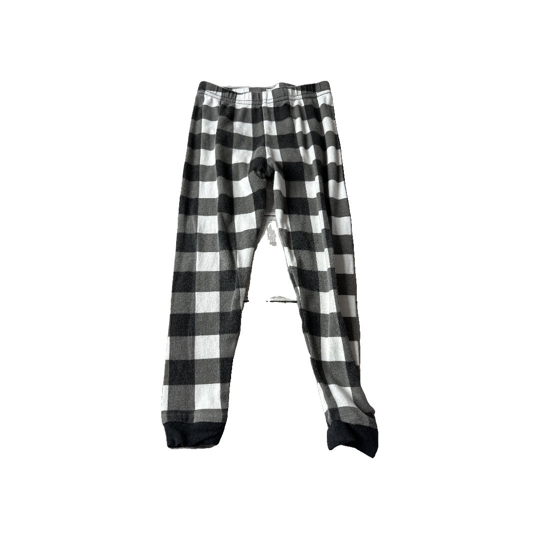Leveret Unisex White | Black | plaid Pajamas Size: 3T White | Black | plaid