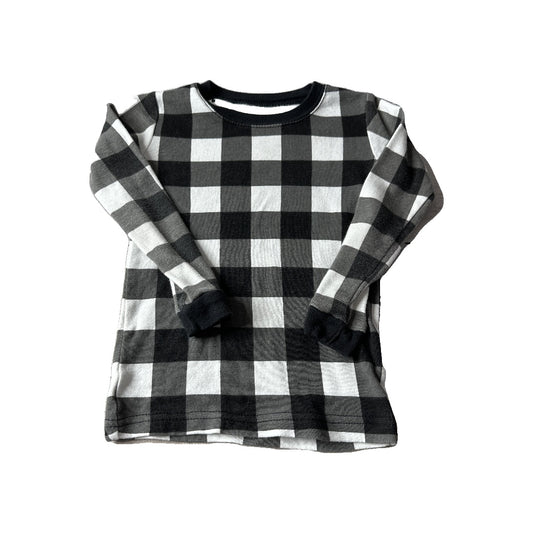 Leveret Unisex White | Black | plaid Pajamas Size: 3T White | Black | plaid