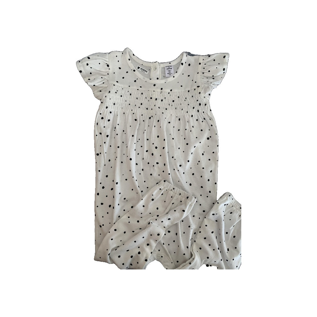Nordstrom Girls White | Black | polka dot Romper Size: 18 months White | Black | polka dot