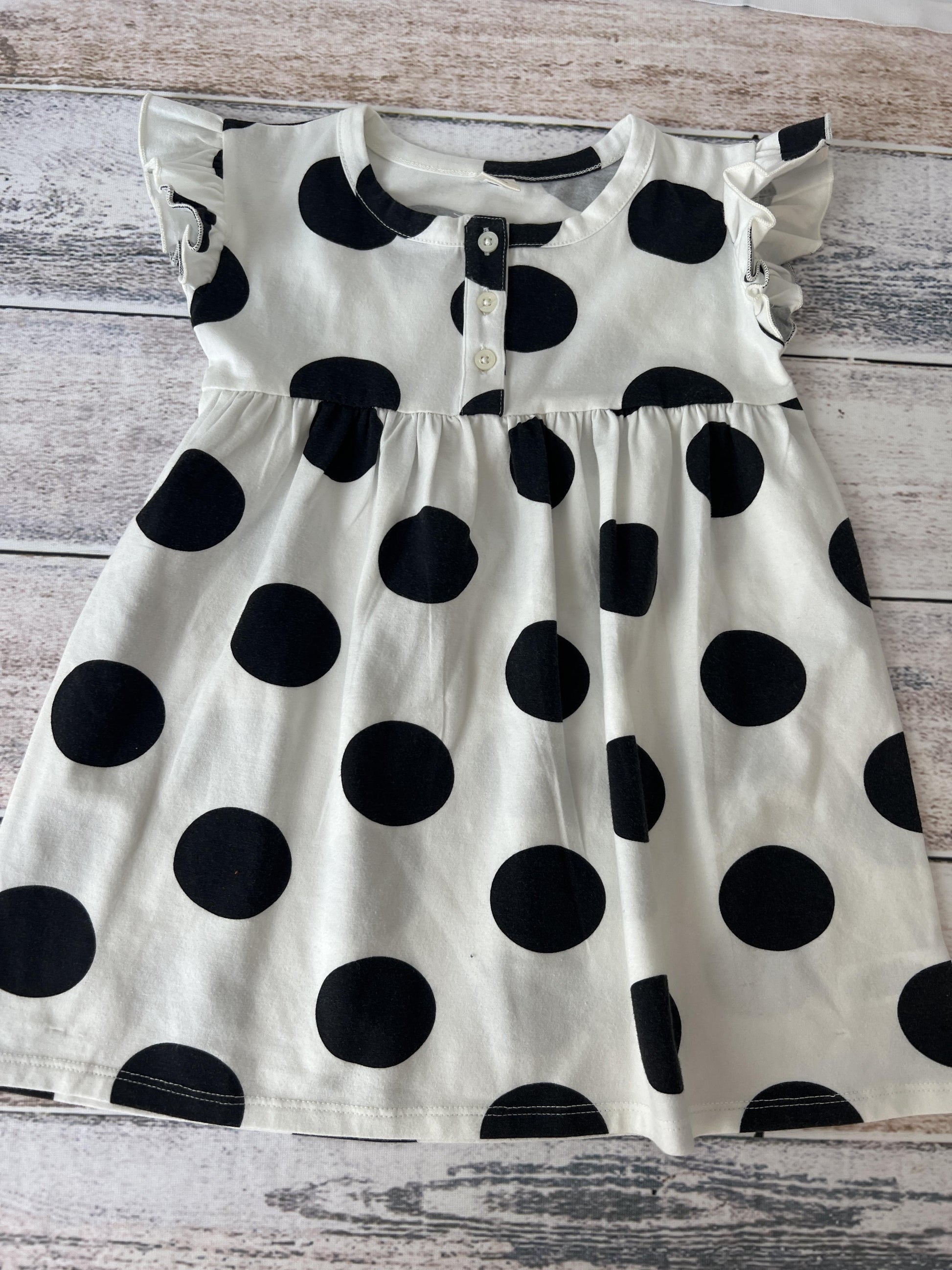 Tucker + Tate Girls White | Black | polka dot Dress Size: 24 months White | Black | polka dot