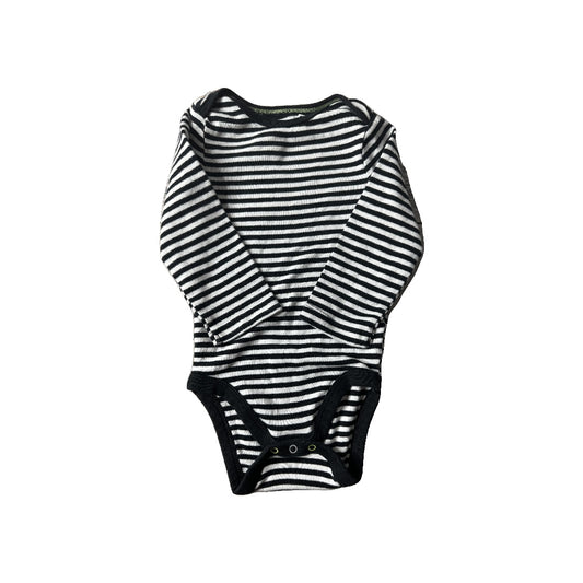 Cloud Island Girls White | Black | Stripe Onesie Size: 12 months White | Black | Stripe