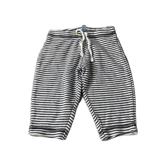 John Lewis Baby Boys White | Black | Stripe Pants Size: 0-3 months White | Black | Stripe