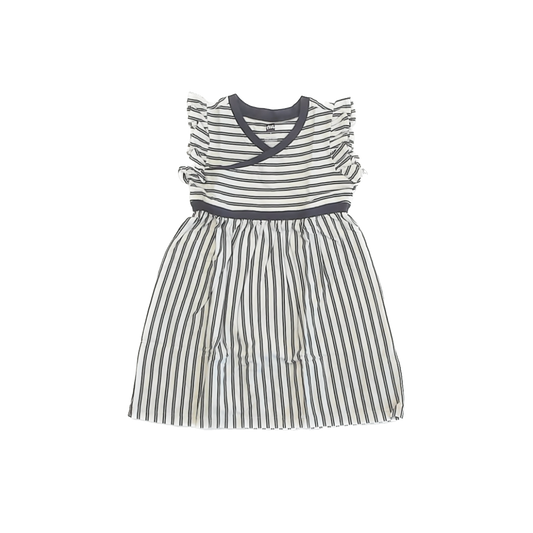 Tea Collection Girls White | Black Striped Dress Size: 3T White | Black Striped