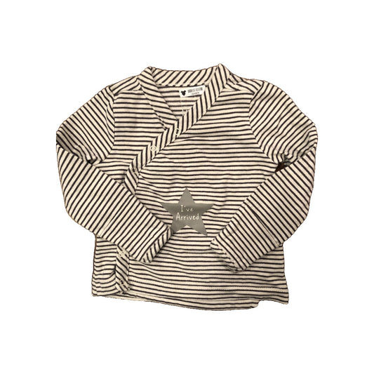 Gap Boys White | Black | Striped Shirt Size: 3-6 months White | Black | Striped
