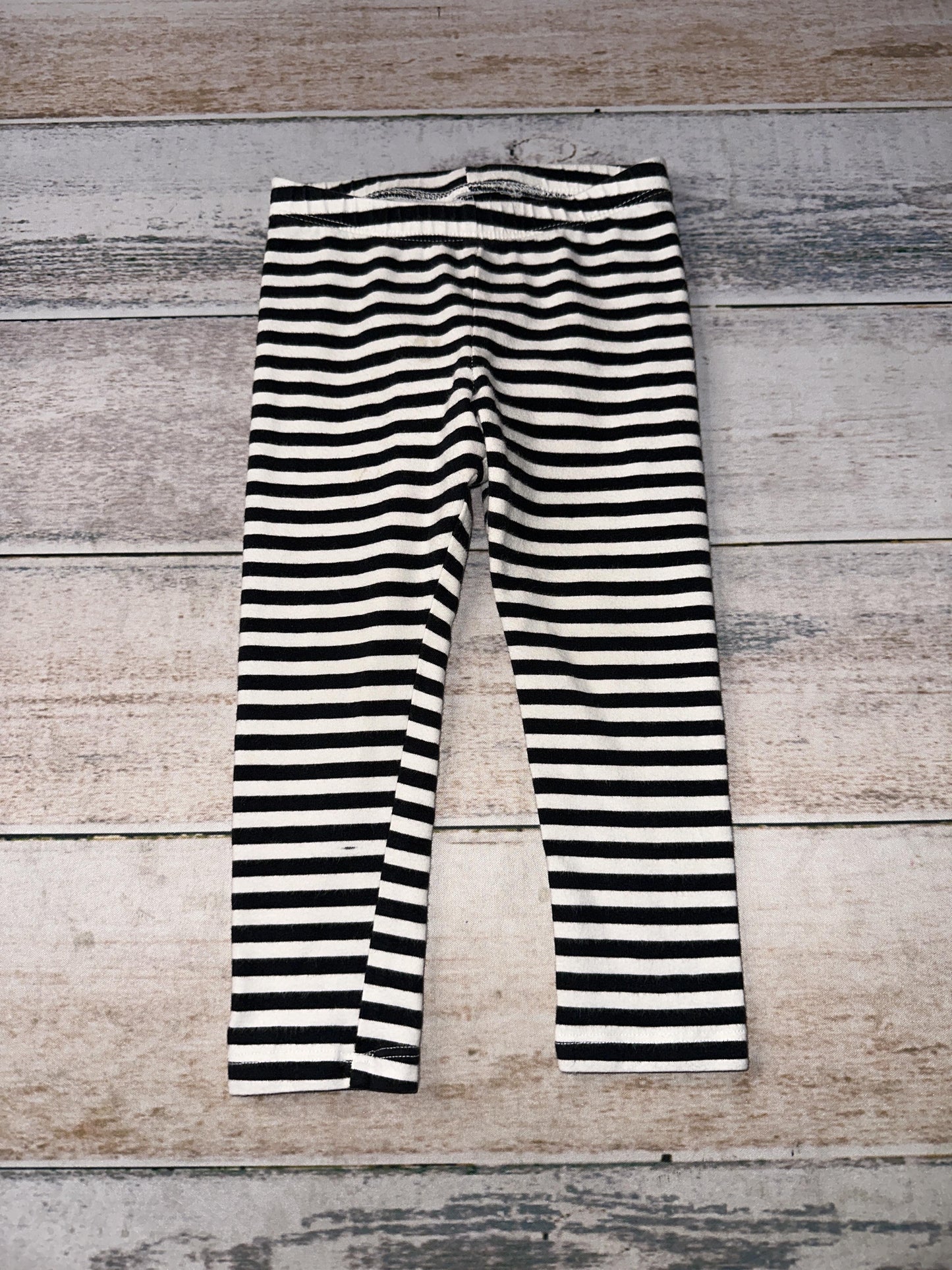 Cat & Jack Girls White | Black | Striped Pants Size: 2T White | Black | Striped