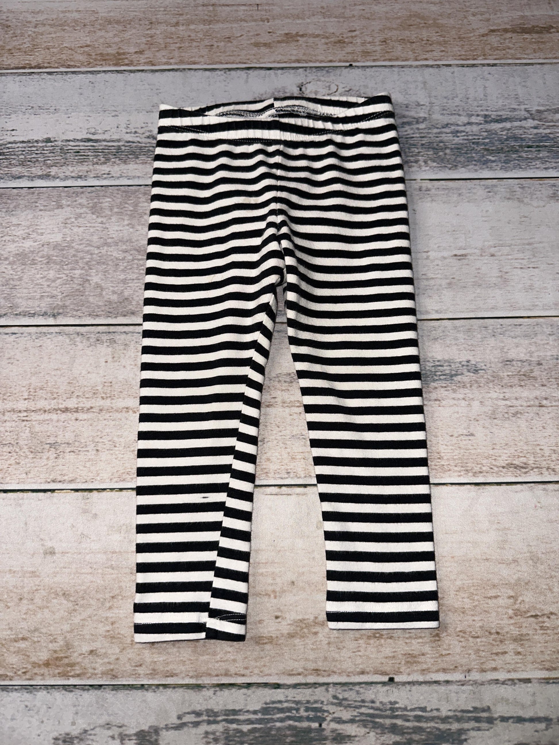 Cat & Jack Girls White | Black | Striped Pants Size: 2T White | Black | Striped
