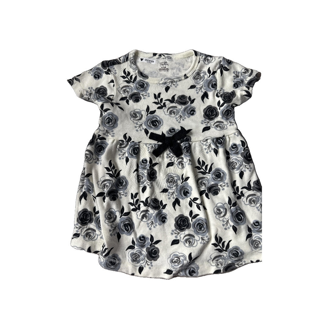 Touched by Nature Girls White | Black Dress Size: 9-12 Months White | Black