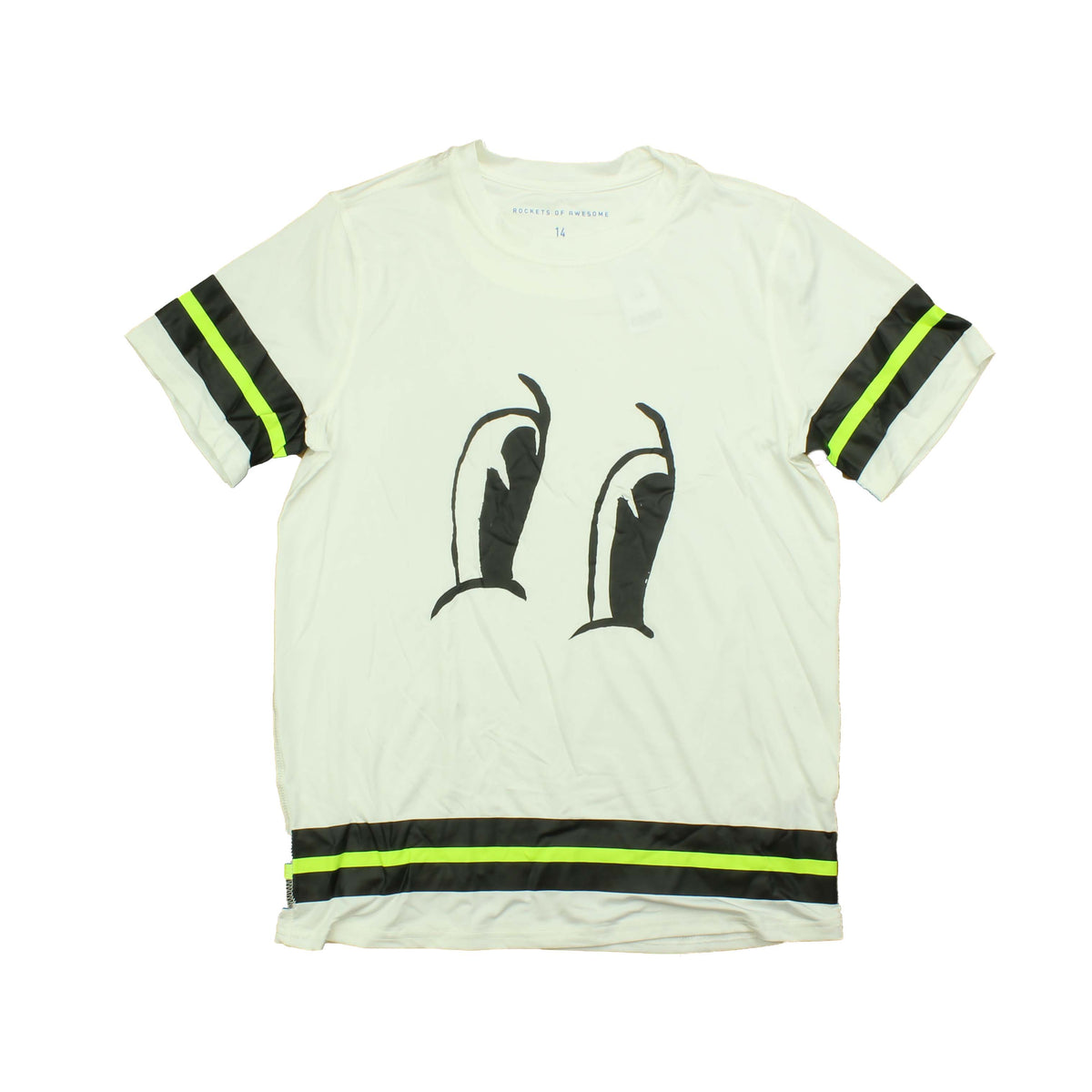 Rockets Of Awesome Boys White | Black Athletic Top Size: 14 Years White | Black