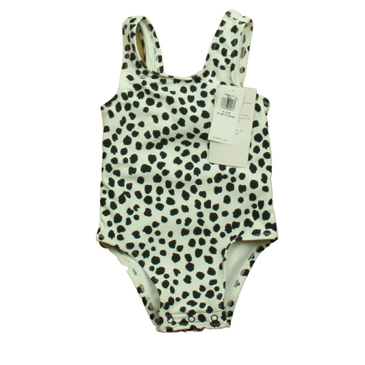 Old Navy Girls White | Black 1-piece Swimsuit Size: 6-12 Months White | Black