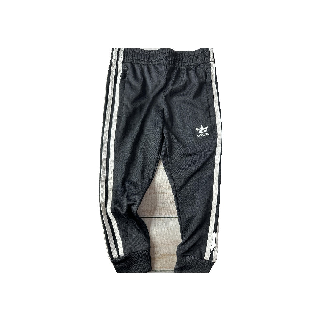 Adidas Girls White | Black Pants Size: 4-5 Years White | Black