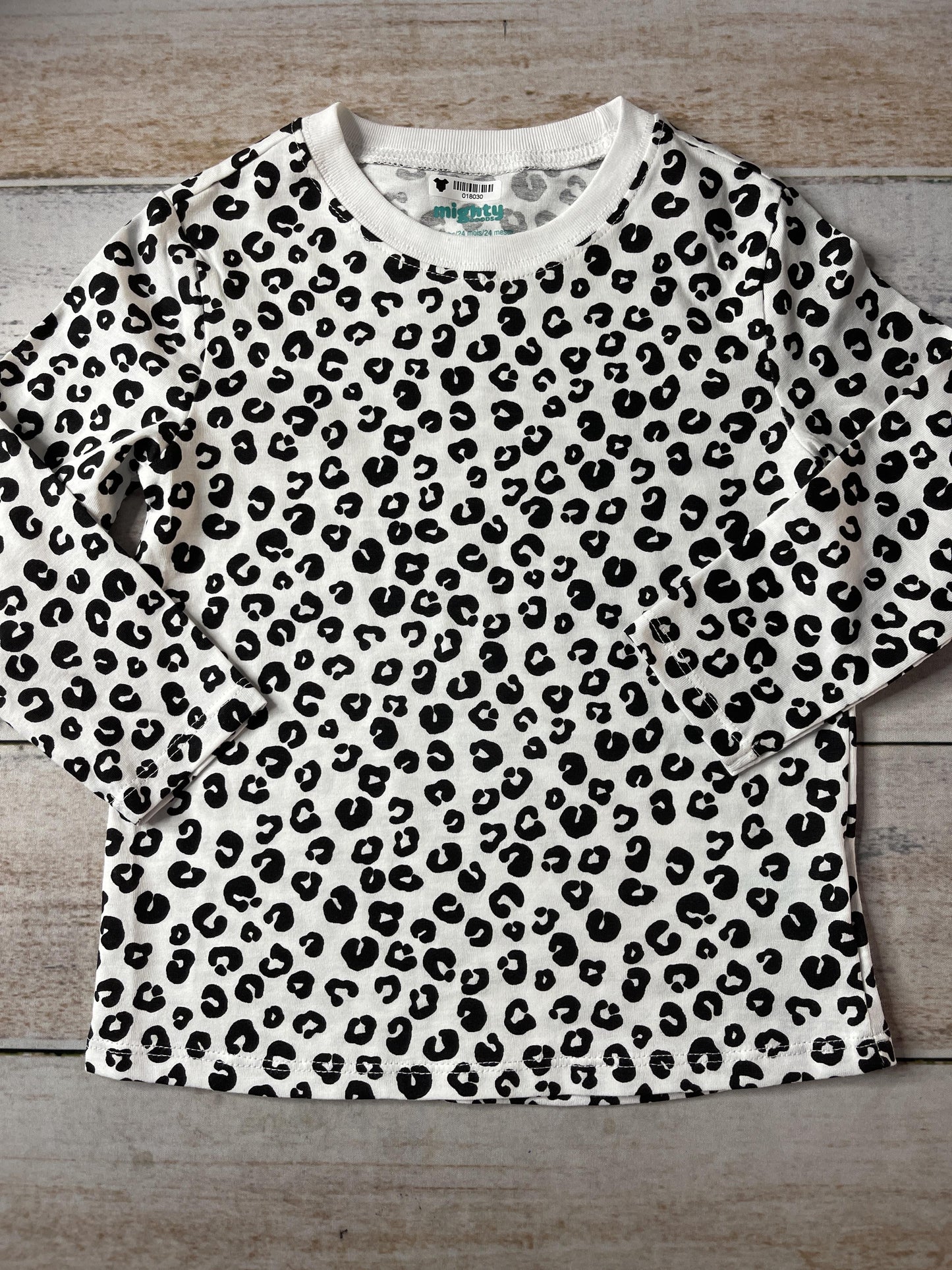 Mighty Girls White | Black Long Sleeve T-Shirt Size: 24 months White | Black