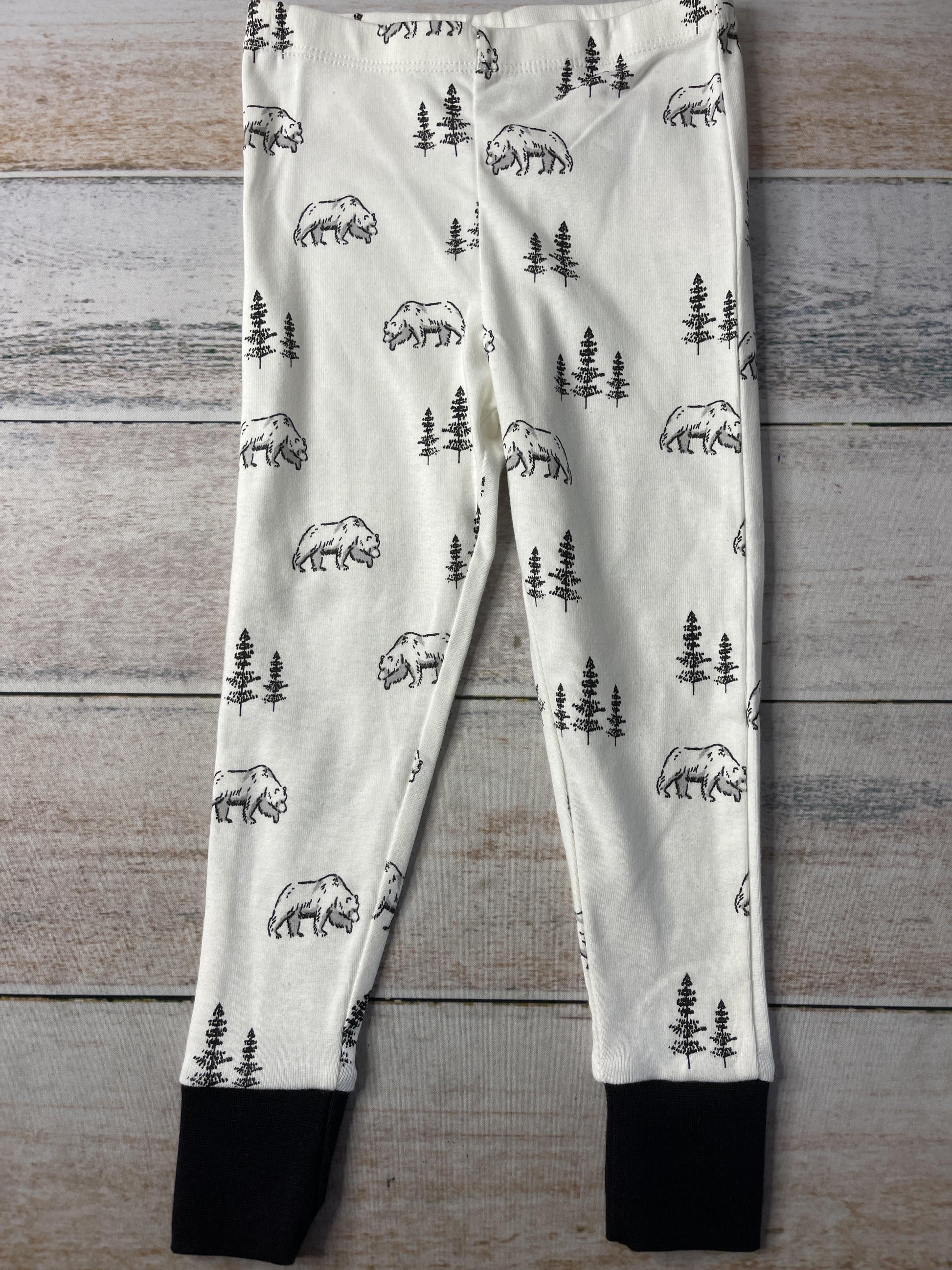 Honest Co Unisex White | Black Pajamas Size: 3T White | Black