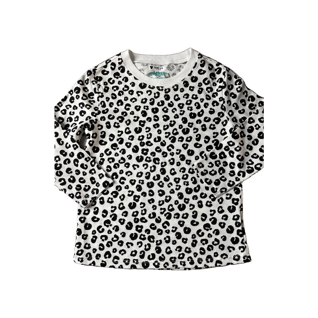 Mighty Girls White | Black Long Sleeve T-Shirt Size: 24 months White | Black