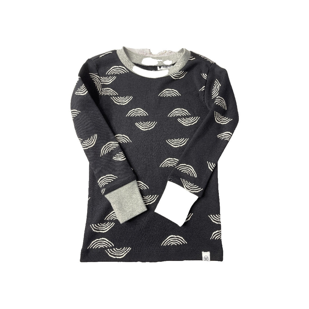 Honest Co Unisex White | Black Pajamas Size: 3T White | Black