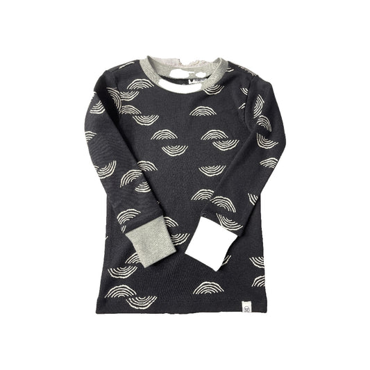 Honest Co Unisex White | Black Pajamas Size: 3T White | Black