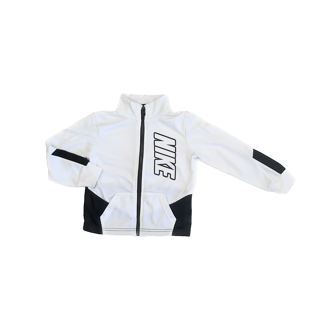 Nike Boys White | Black Athletic Top Size: 2T White | Black
